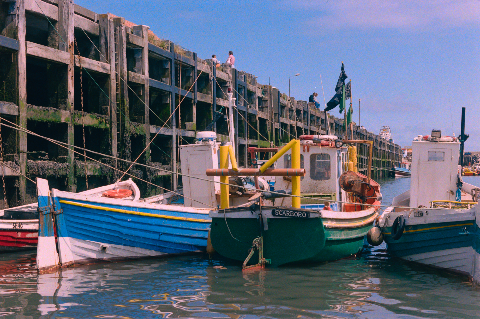 Boats in Scarborough Harbour, North Yorkshire